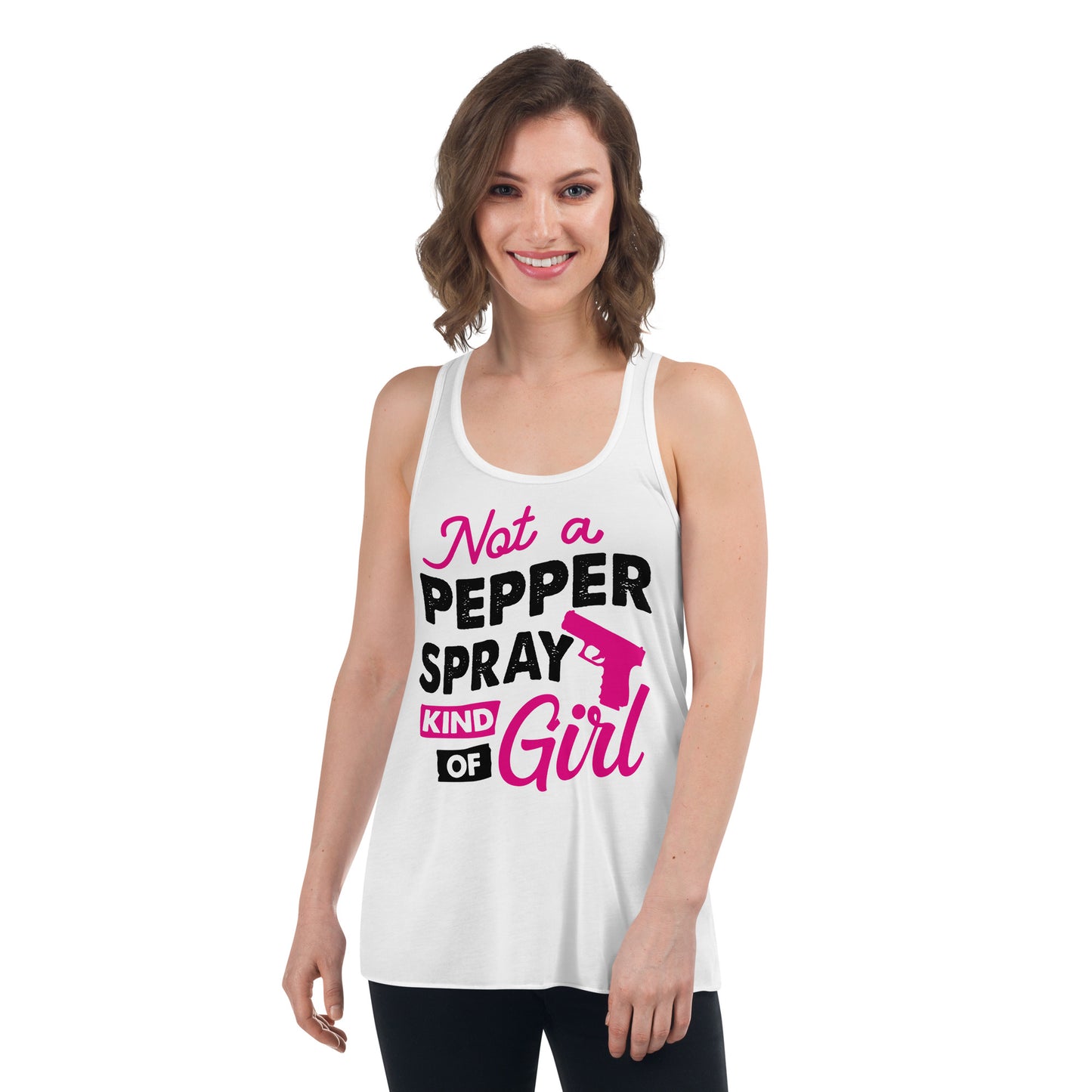 Not A Pepper Spray Kind of Girl Racerback Tank Top