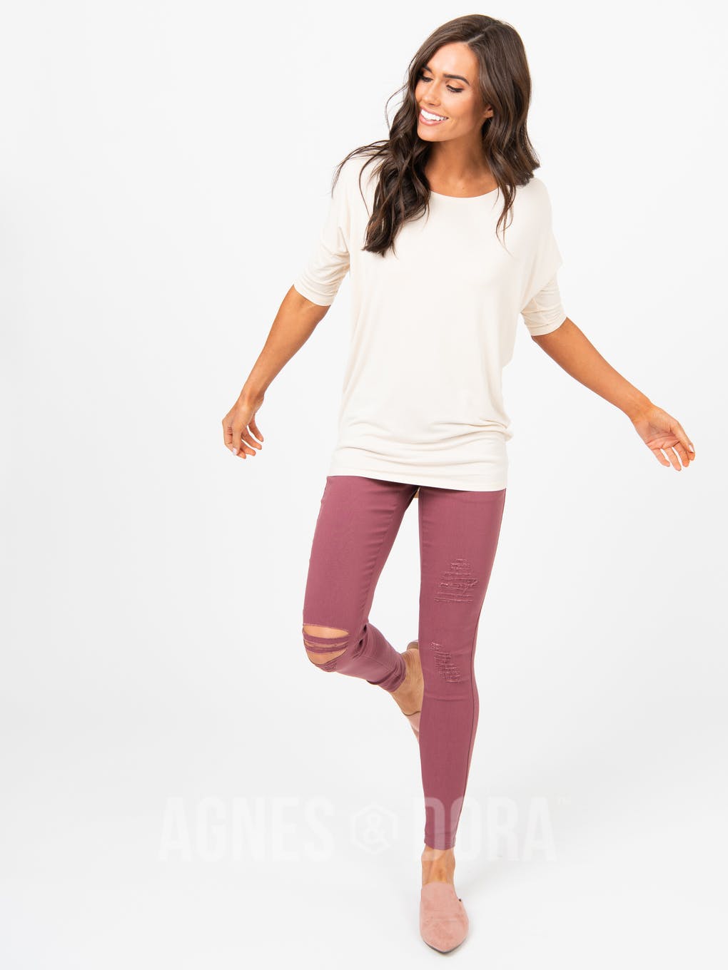 Dolman Tunic Cream
