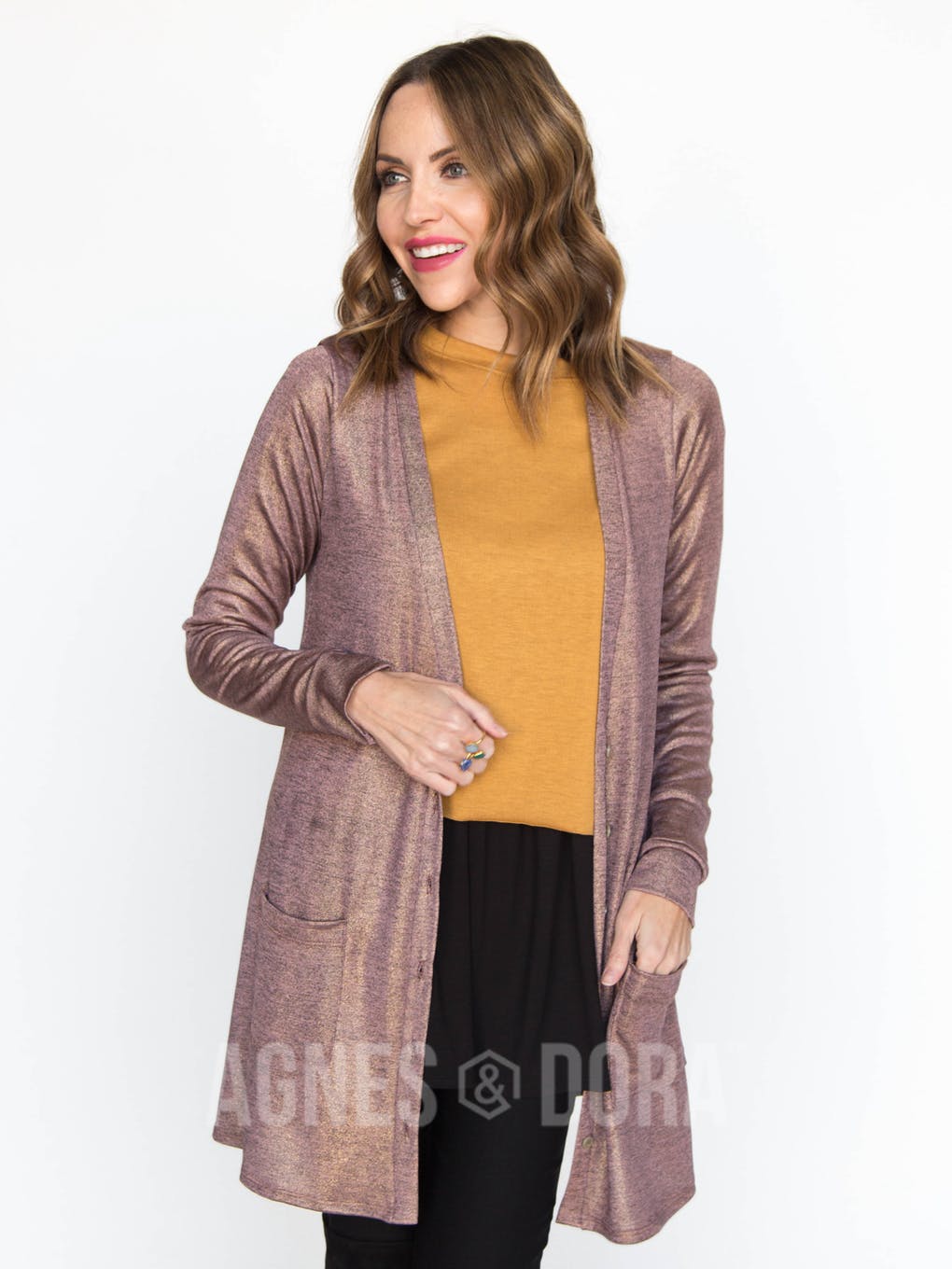 Sparkle Favorite Cardi Blush Gold