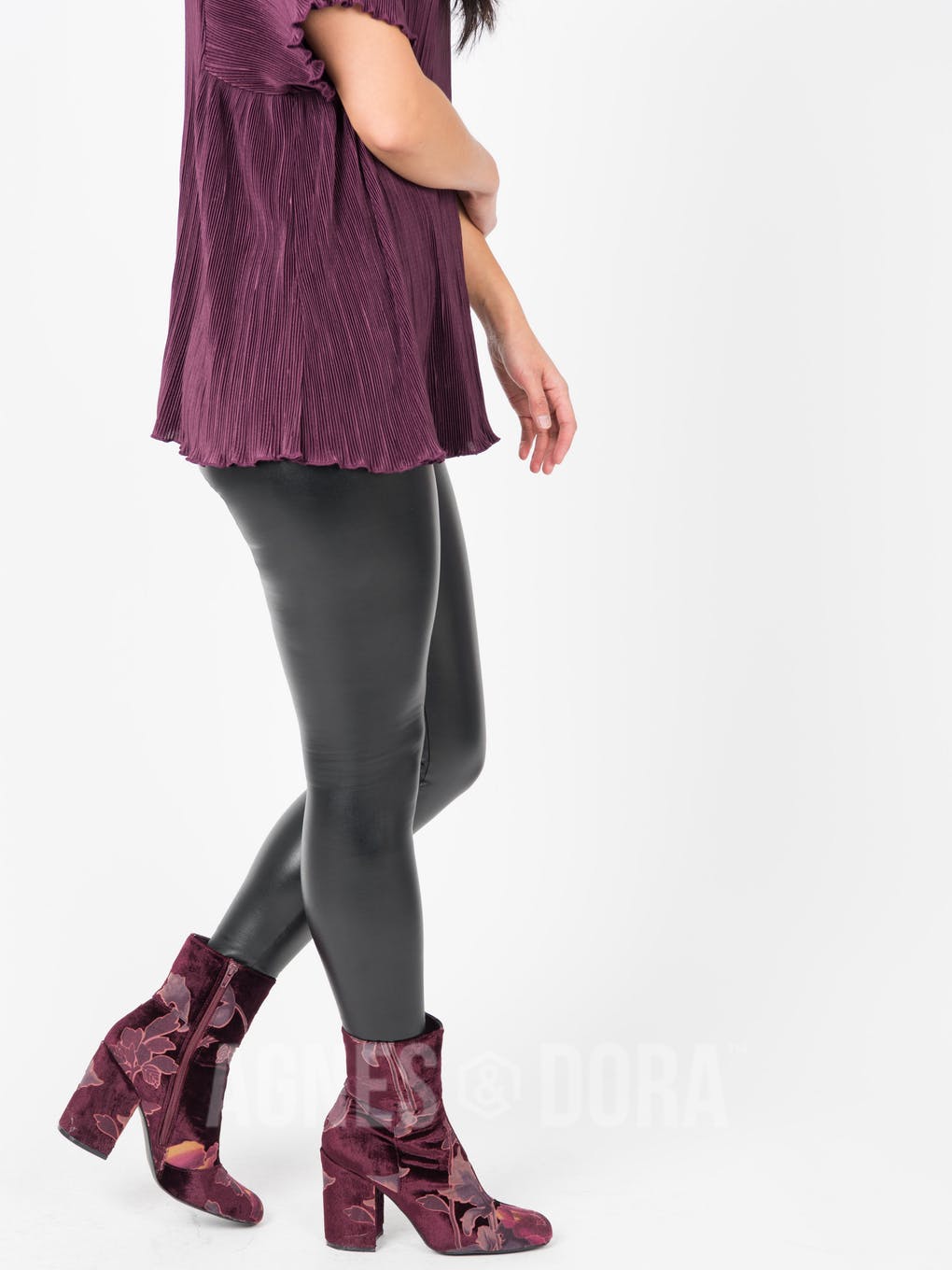 Leggings Pleather Black