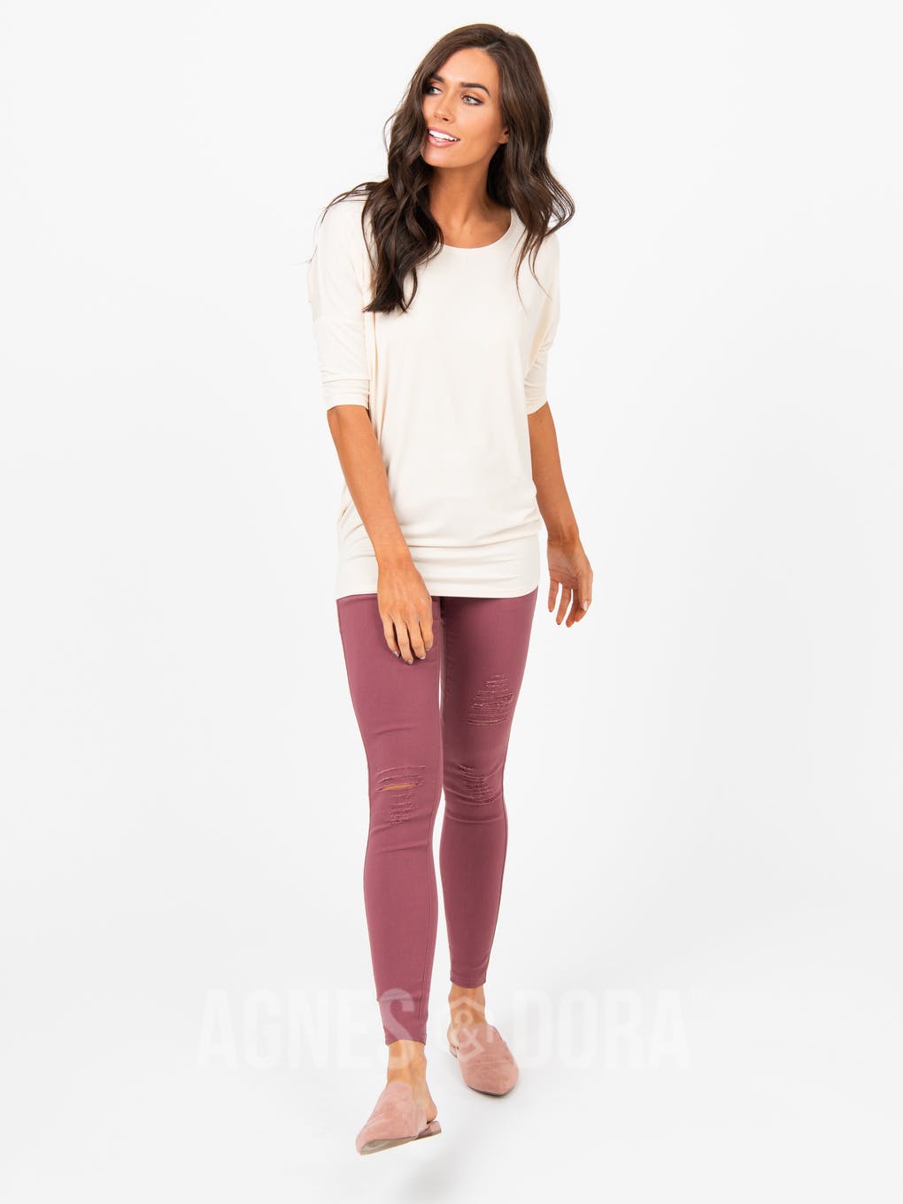 Dolman Tunic Cream