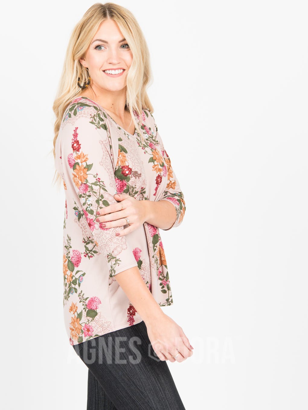 Love Top Crepe Floral