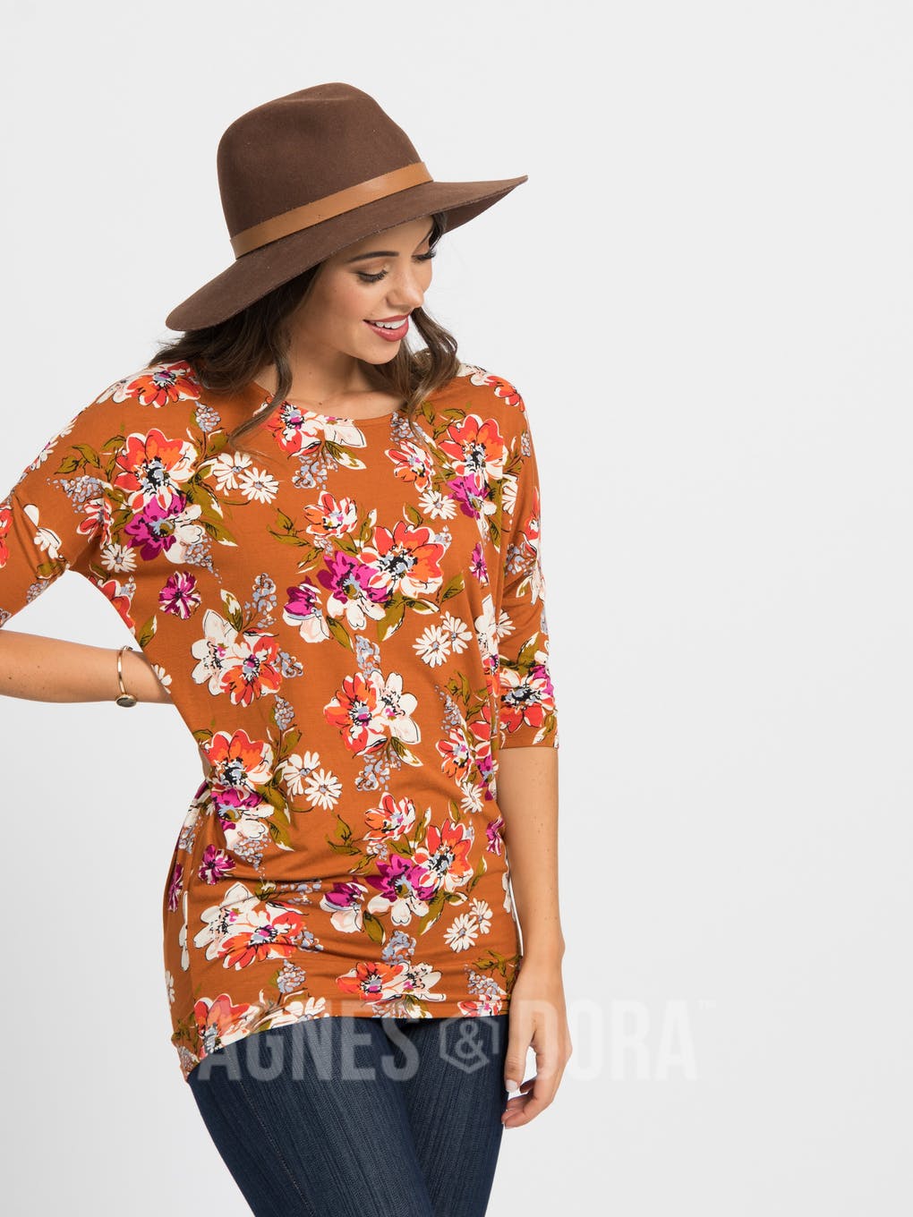 Dolman Tunic Organic Girl Copper