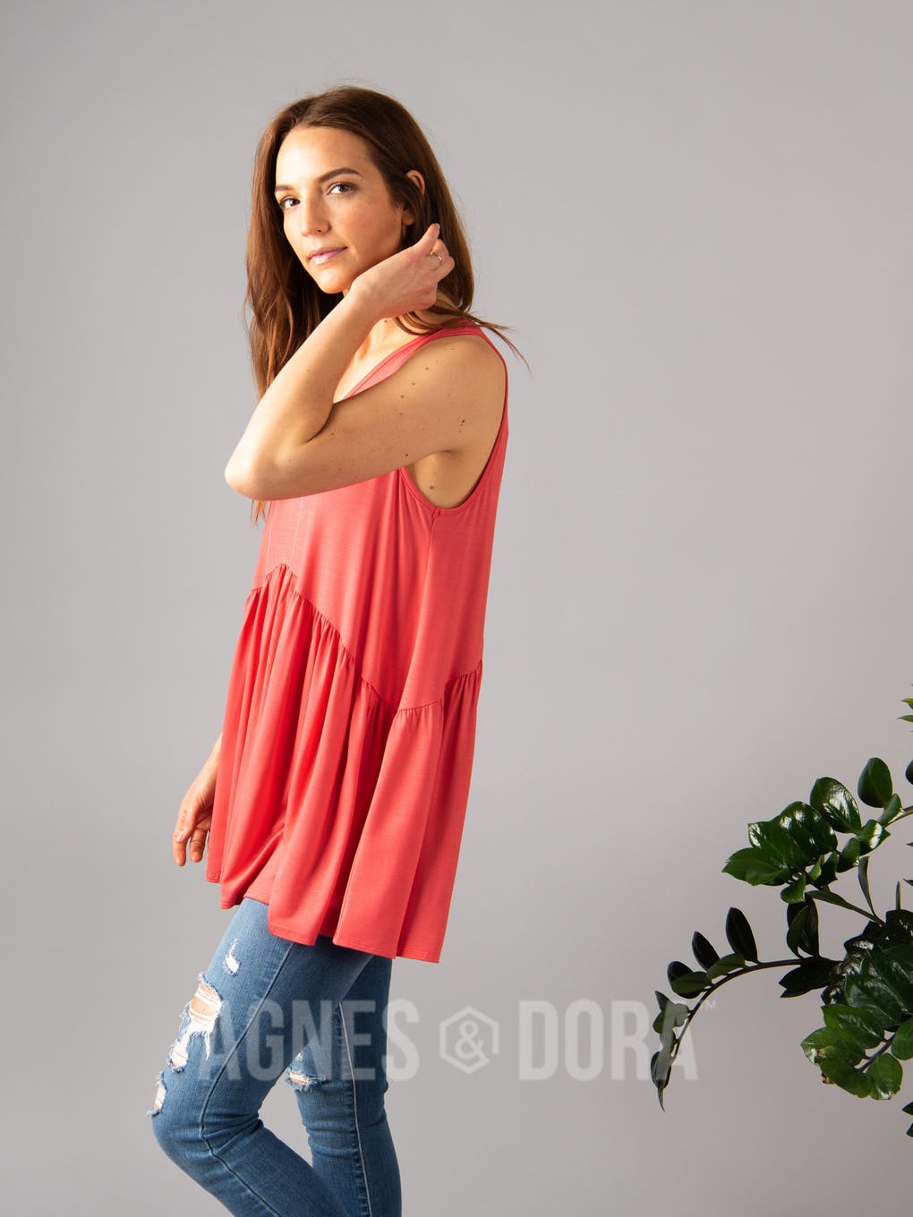 Sleeveless Muse Coral