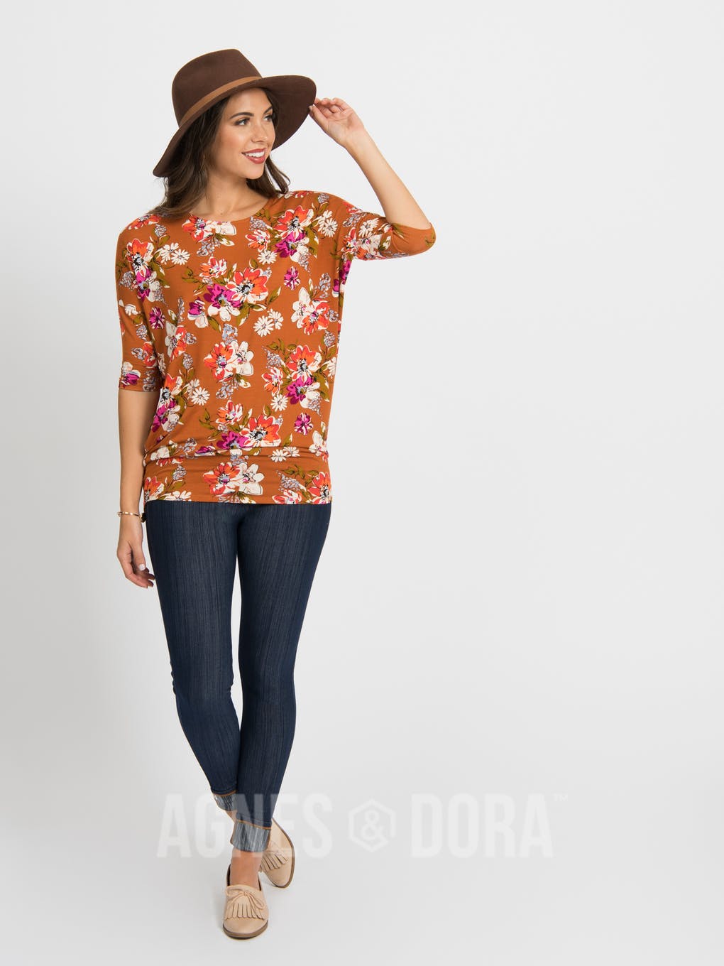 Dolman Tunic Organic Girl Copper