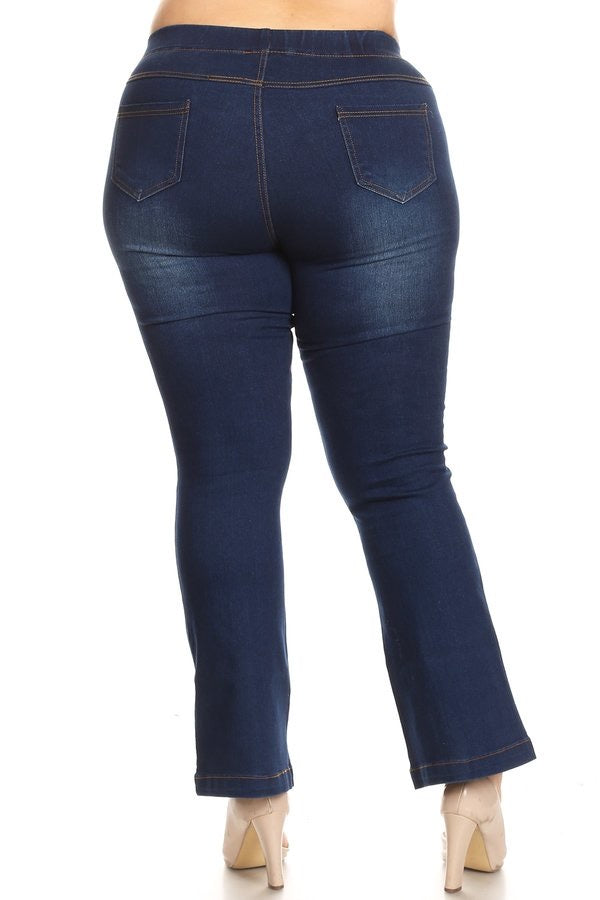 Boot Cut Jegging Dark Denim Plus