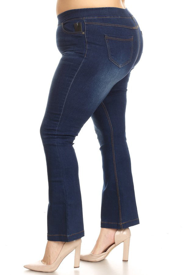 Boot Cut Jegging Dark Denim Plus