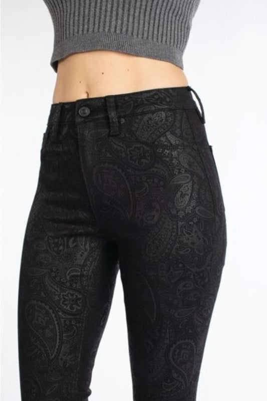 KanCan Paisley Design High Rise Skinny Jeans