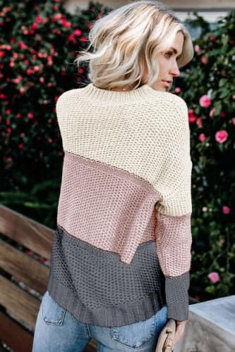 Color Block Cozy Sweater