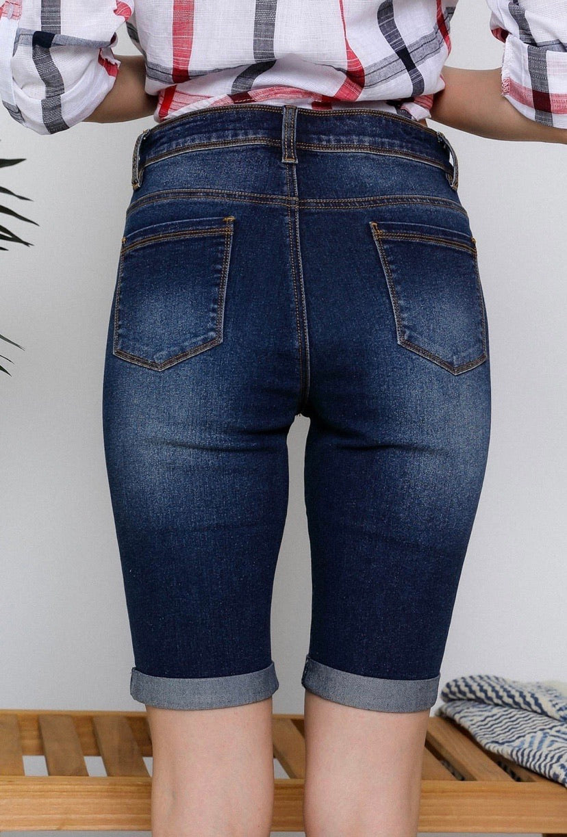 Casual Denim Bermuda Shorts S-L (Plus Size also available!!)