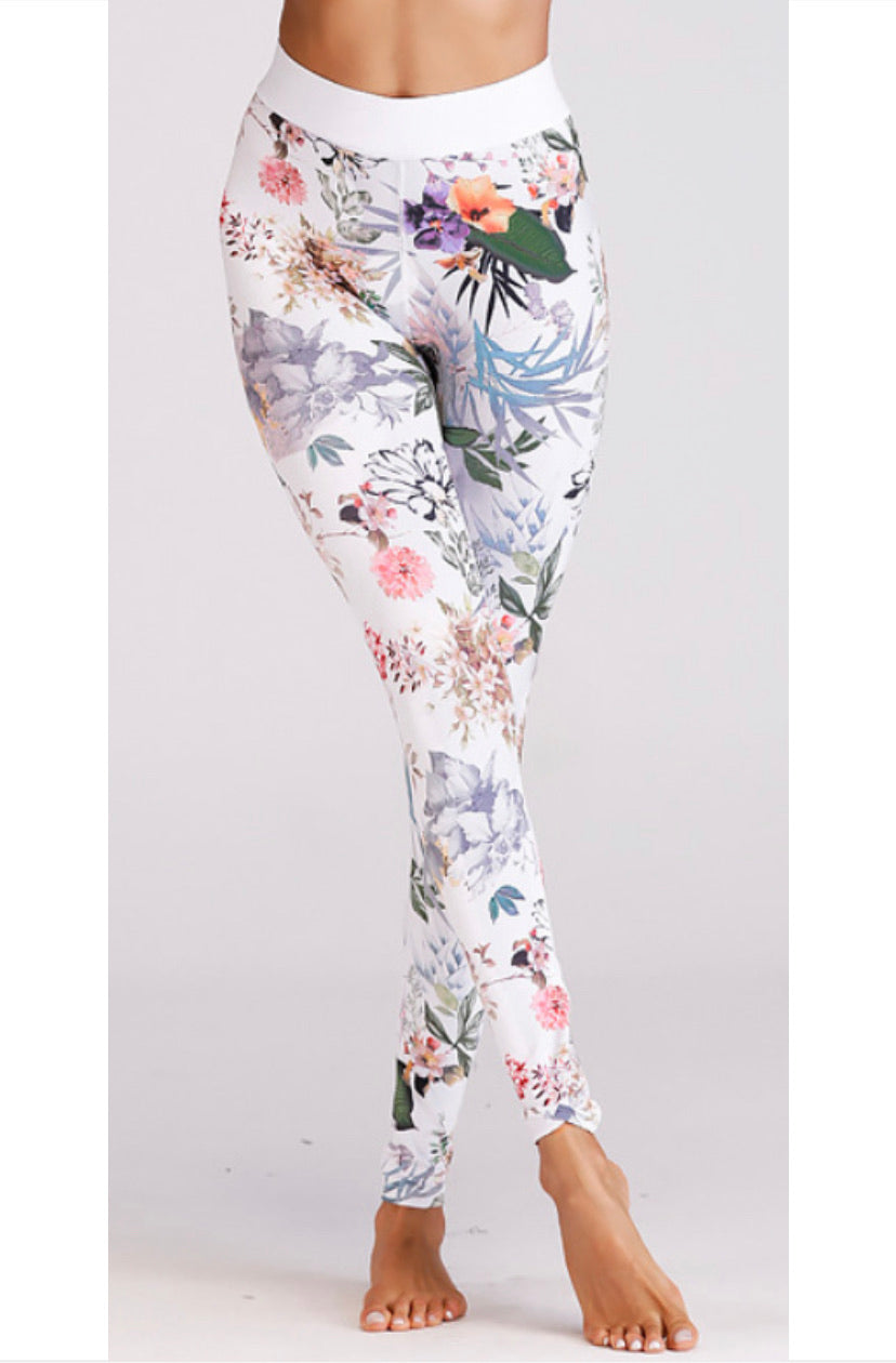 Go With The FLOral Athletic Leggings