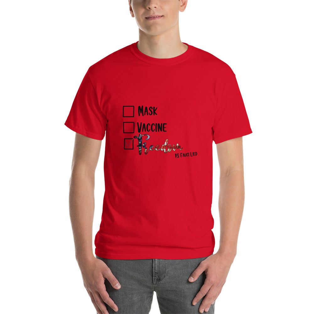 PS Fauci Lied Short Sleeve T-Shirt Mens