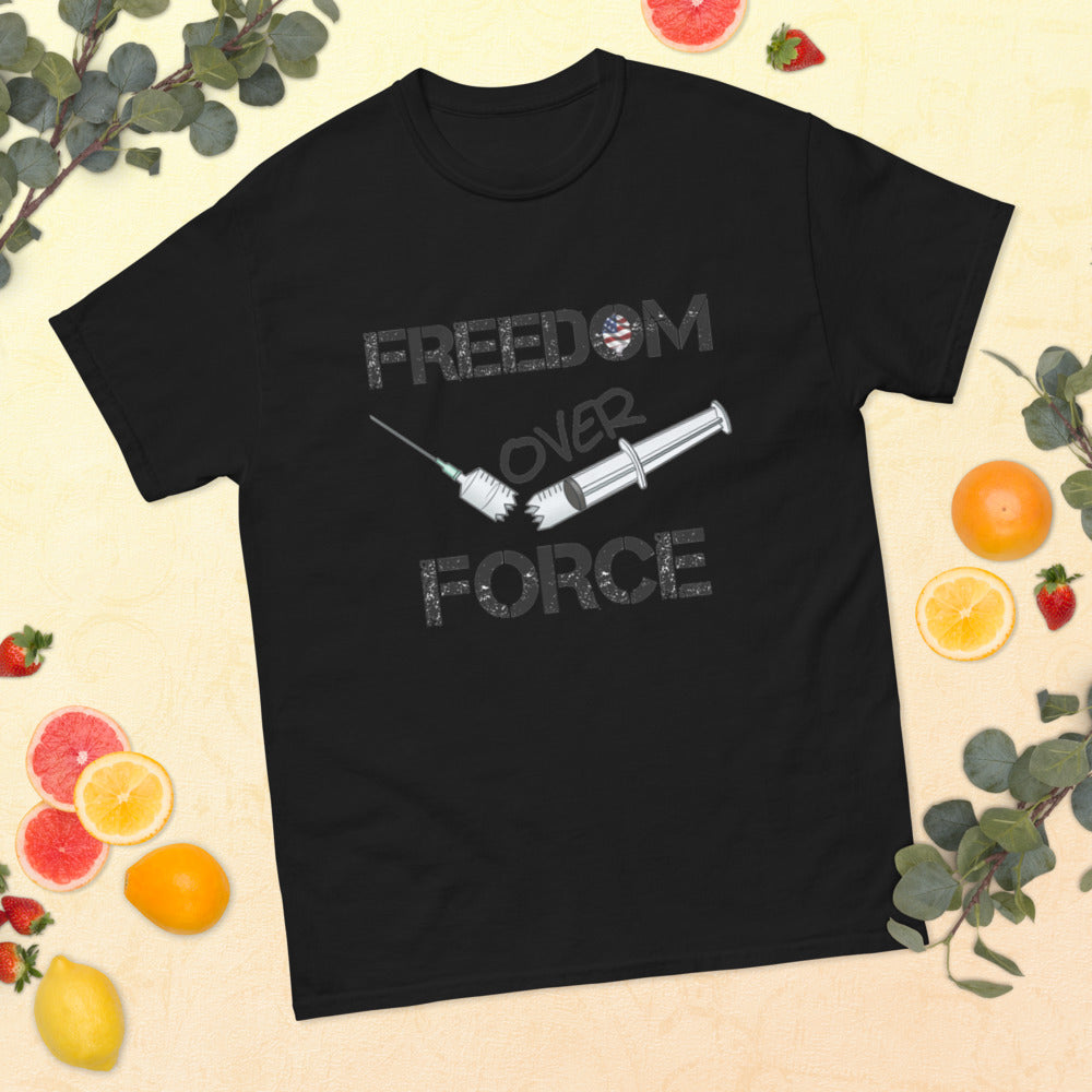 Freedom Over Force Men's heavyweight tee