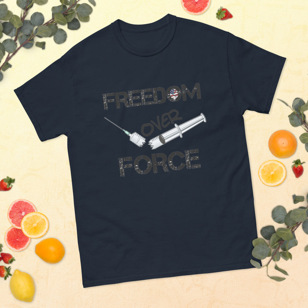 Freedom Over Force Men's heavyweight tee