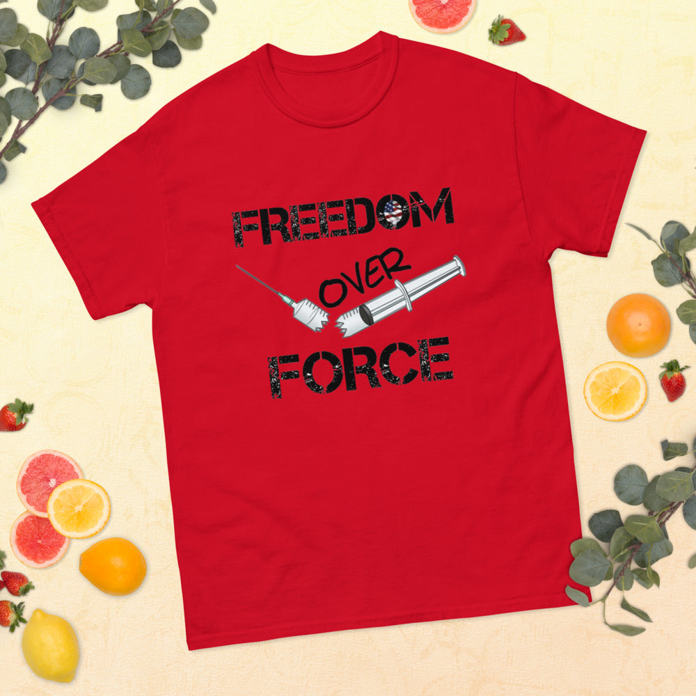 Freedom Over Force Men's heavyweight tee