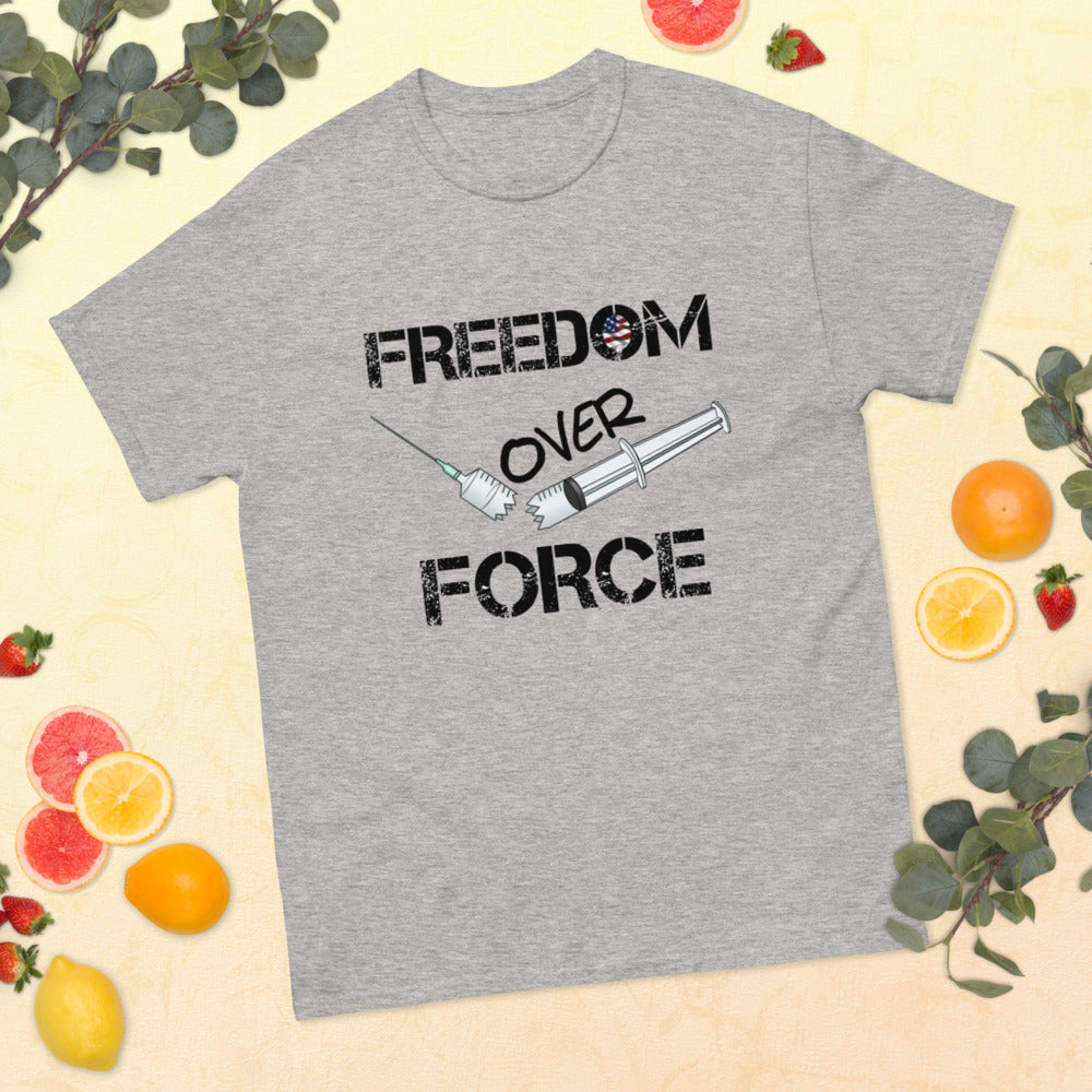Freedom Over Force Men's heavyweight tee