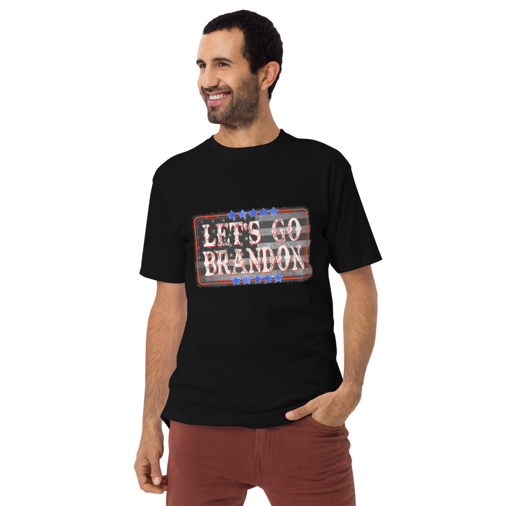 Let’s Go Brandon Men’s premium heavyweight tee