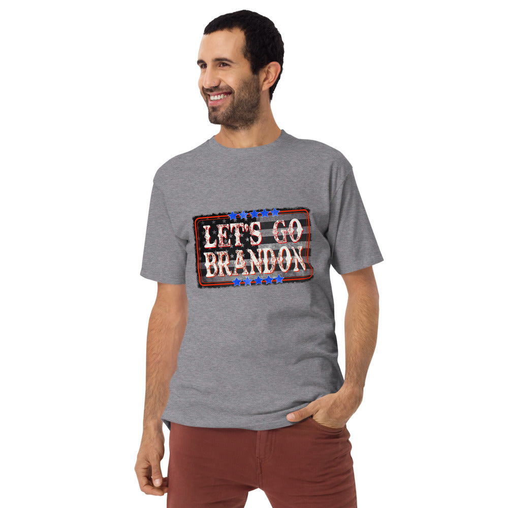Let’s Go Brandon Men’s premium heavyweight tee
