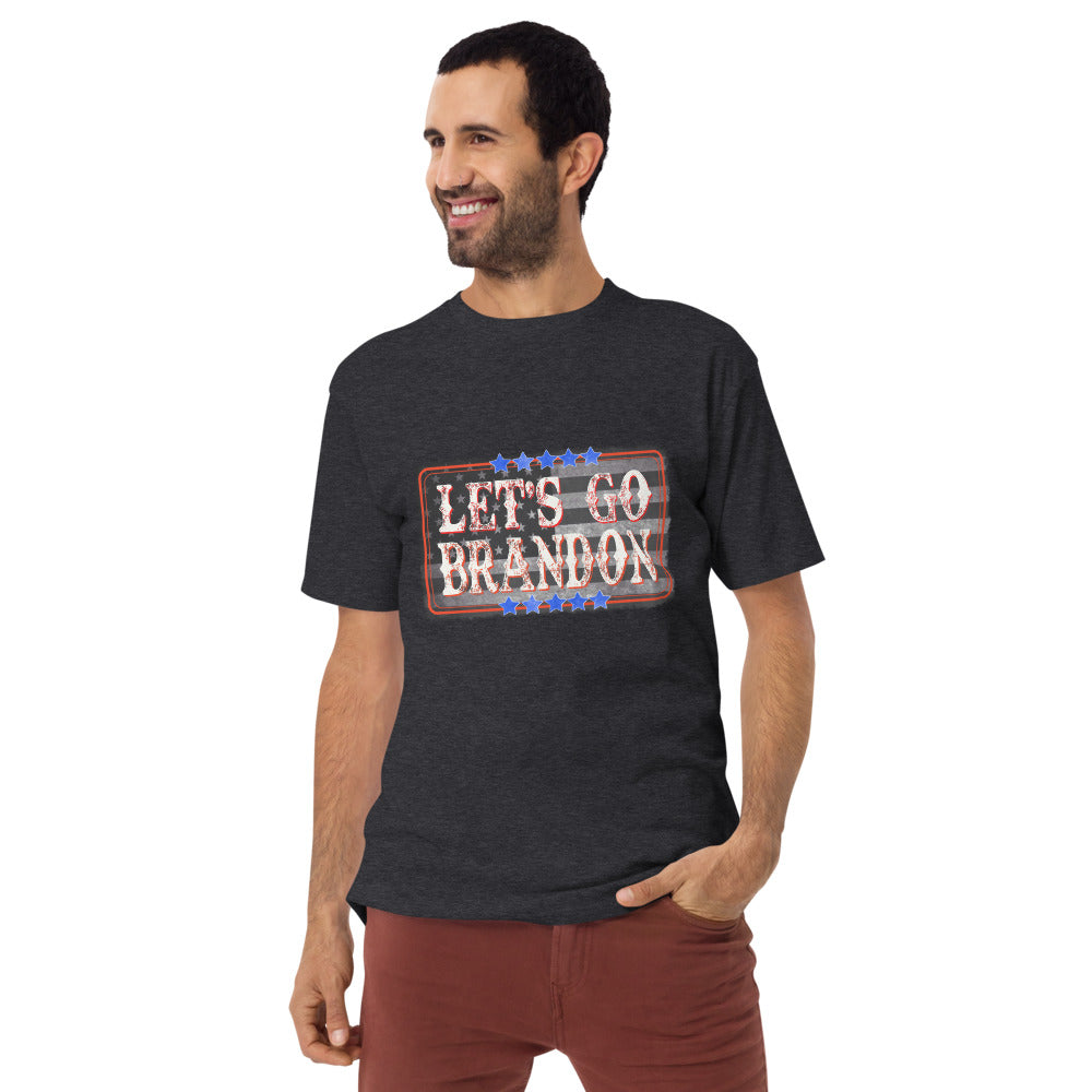 Let’s Go Brandon Men’s premium heavyweight tee