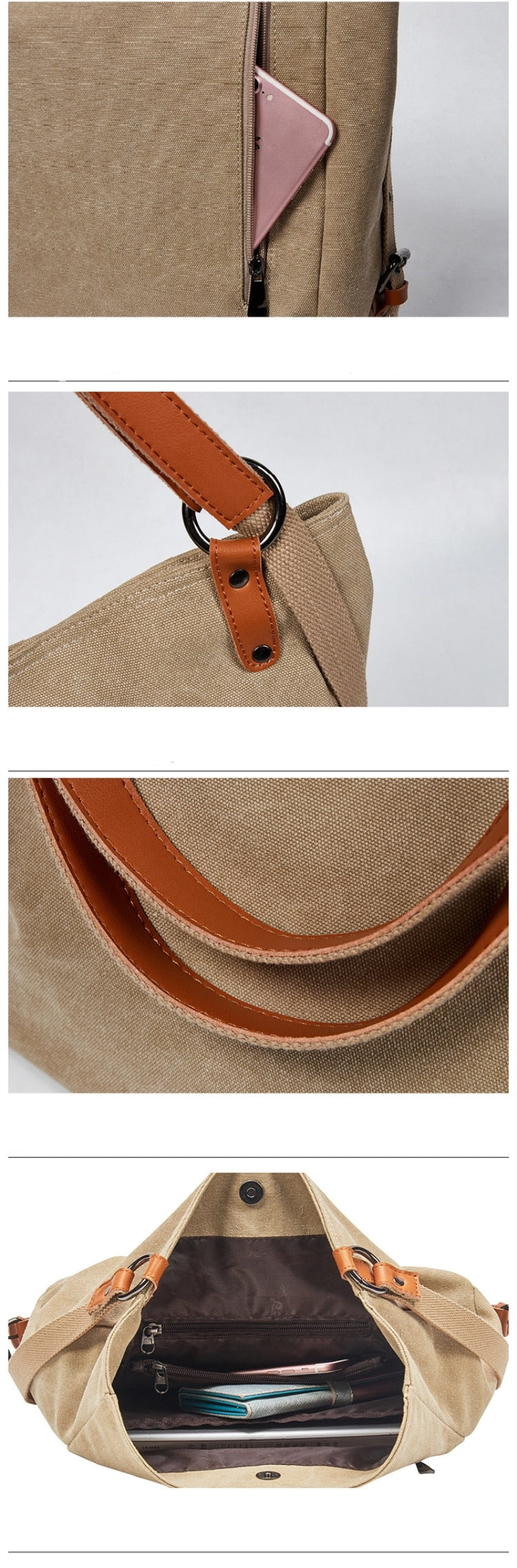 Large Canvas Tote Bag