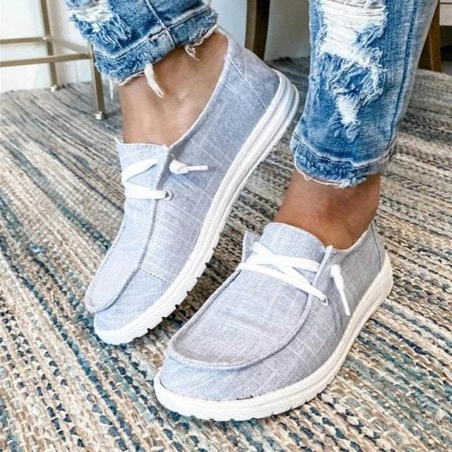 Summer Sneakers Blue Canvas