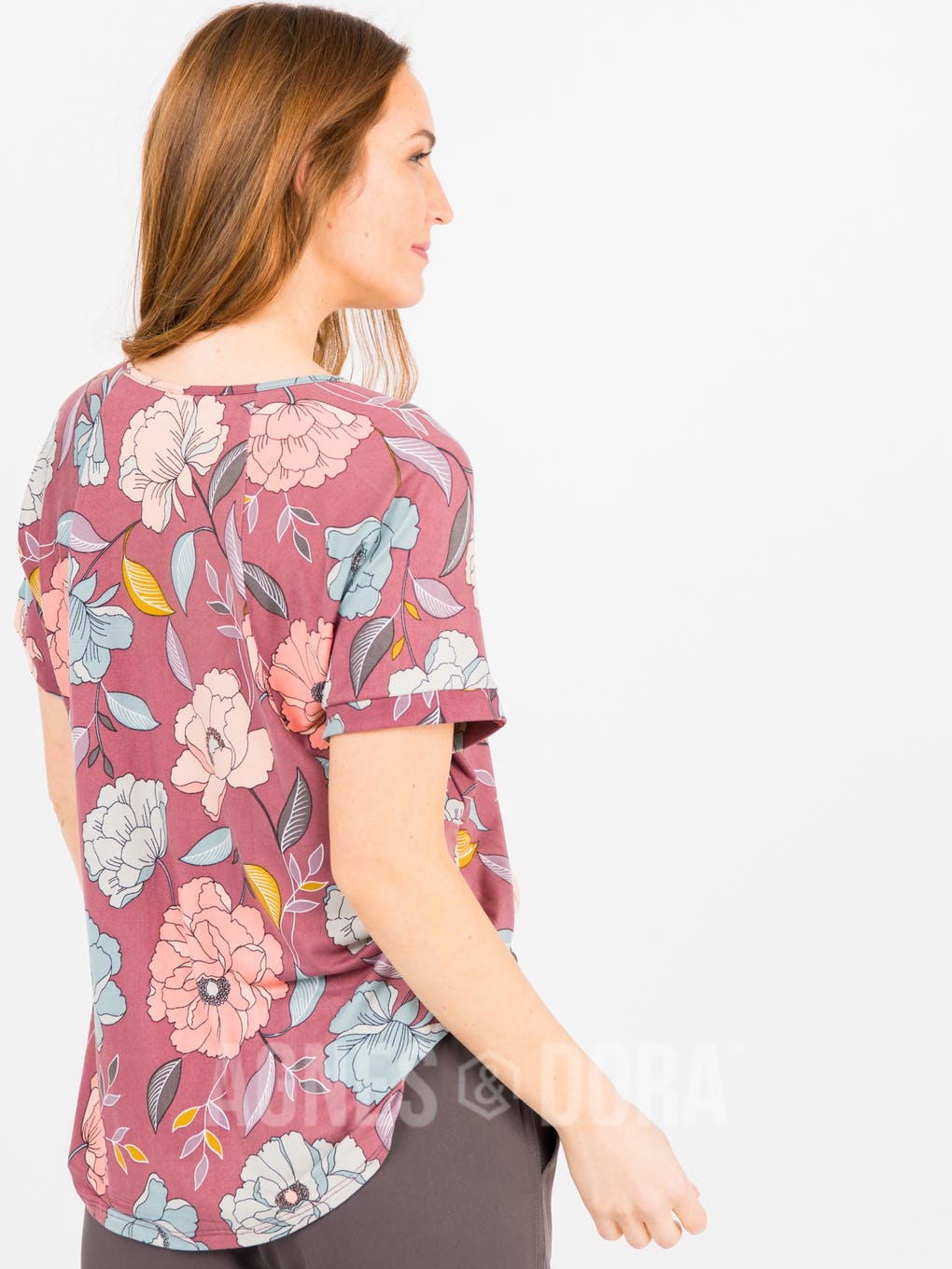 Love Top Mauve Floral