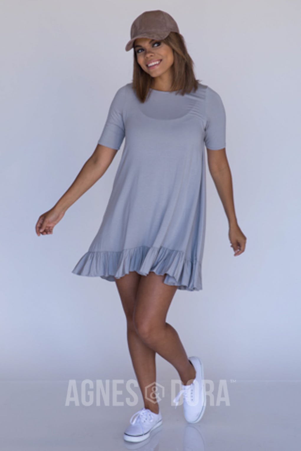 Ruffle Tunic Cement