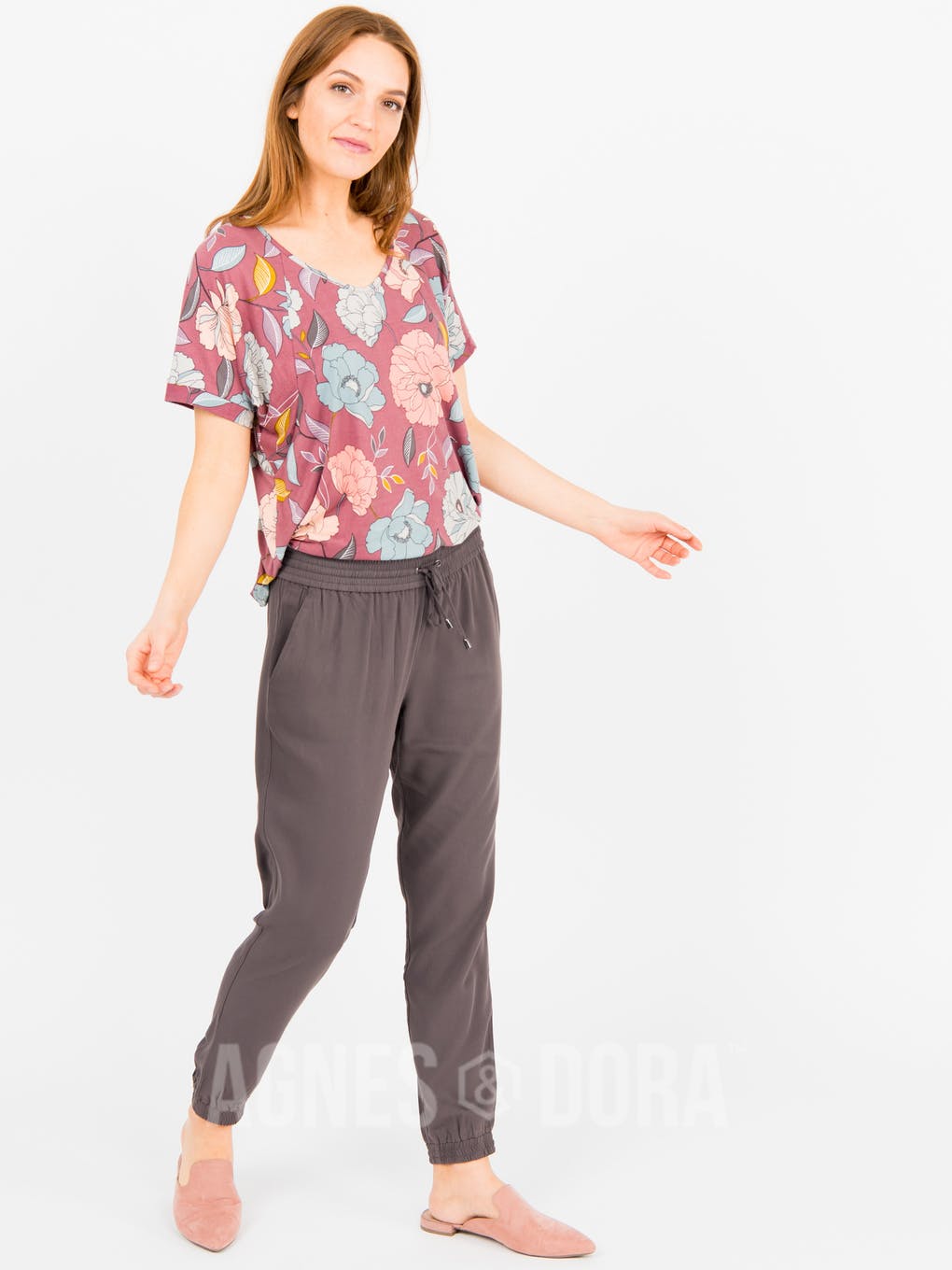 Love Top Mauve Floral