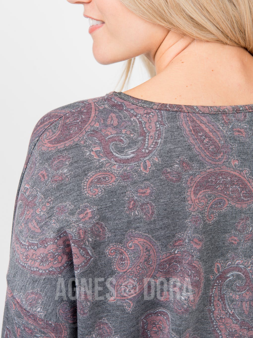 Urban Pullover Charcoal Paisley
