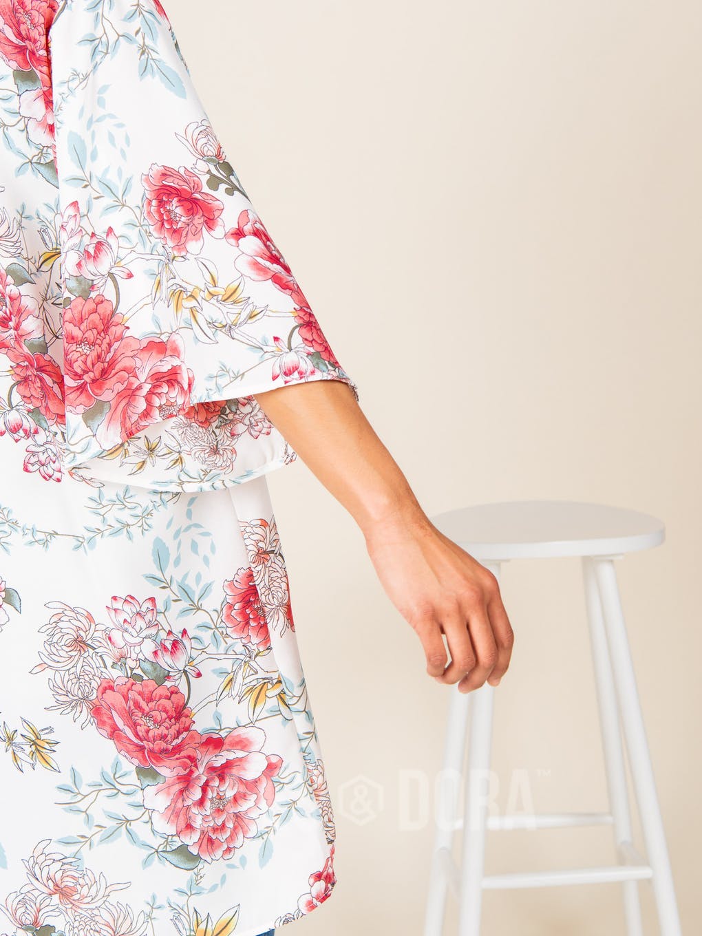 Kimono Ivory Floral