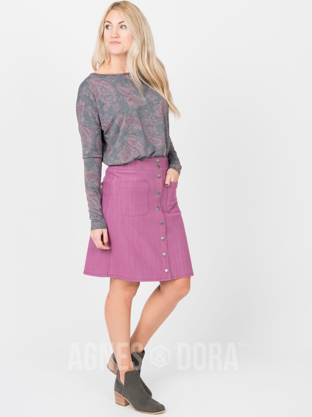 Urban Pullover Charcoal Paisley