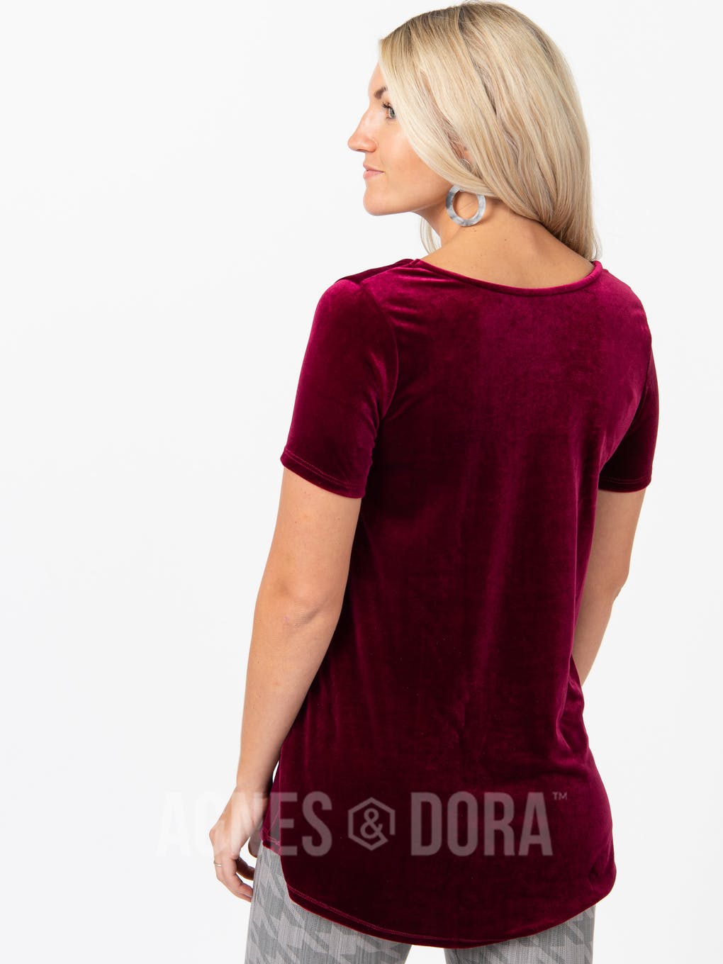 Everyday Tee Velvet Deep Wine