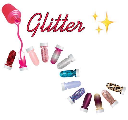 Glitter Nail Strips