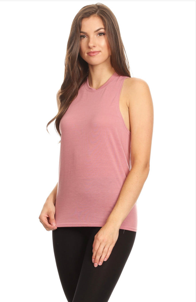 Tie Back Open Athletic Tank