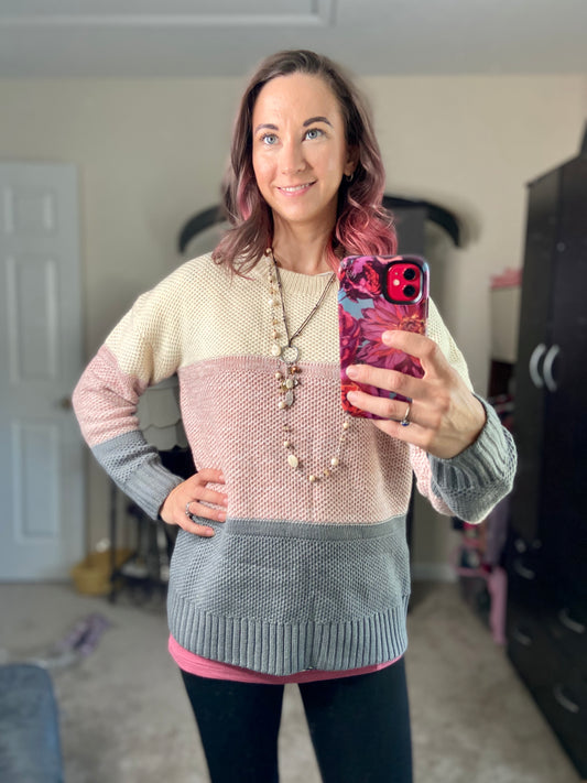 Color Block Cozy Sweater
