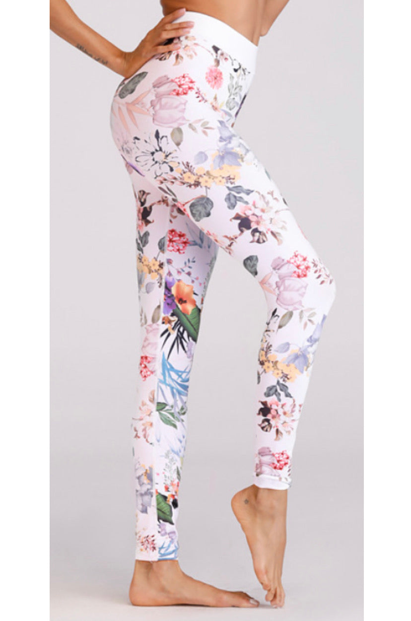 Go With The FLOral Athletic Leggings