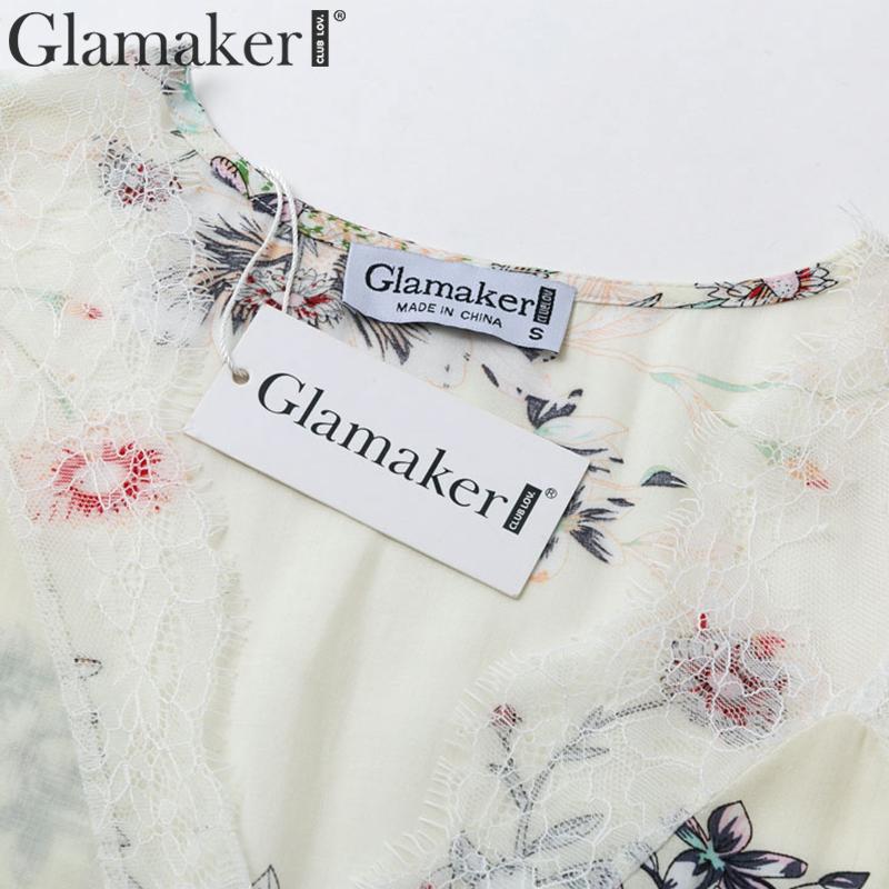 Patchwork Lace V neck Sleeveless Ivory Floral Tank