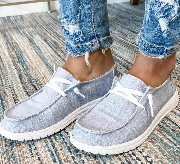 Summer Sneakers Blue Canvas