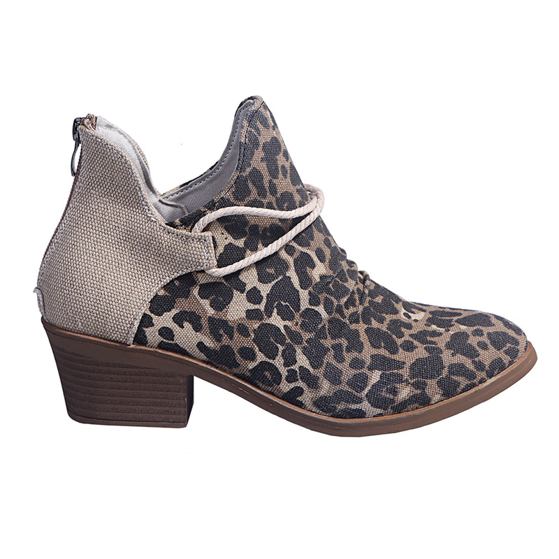 Chic Ankle Boots Leopard Boot