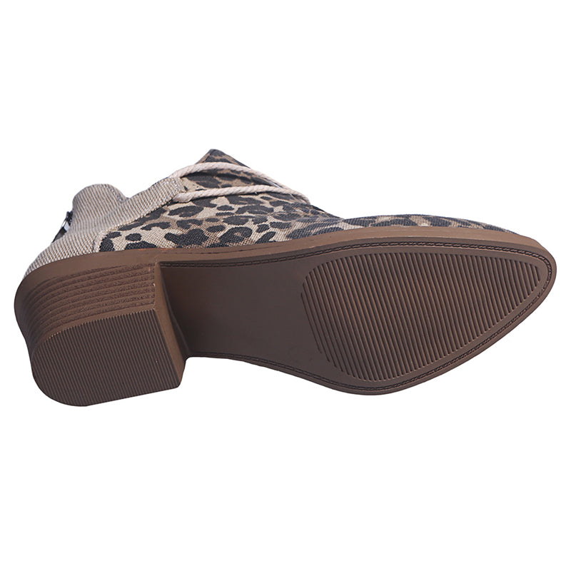 Chic Ankle Boots Leopard Boot