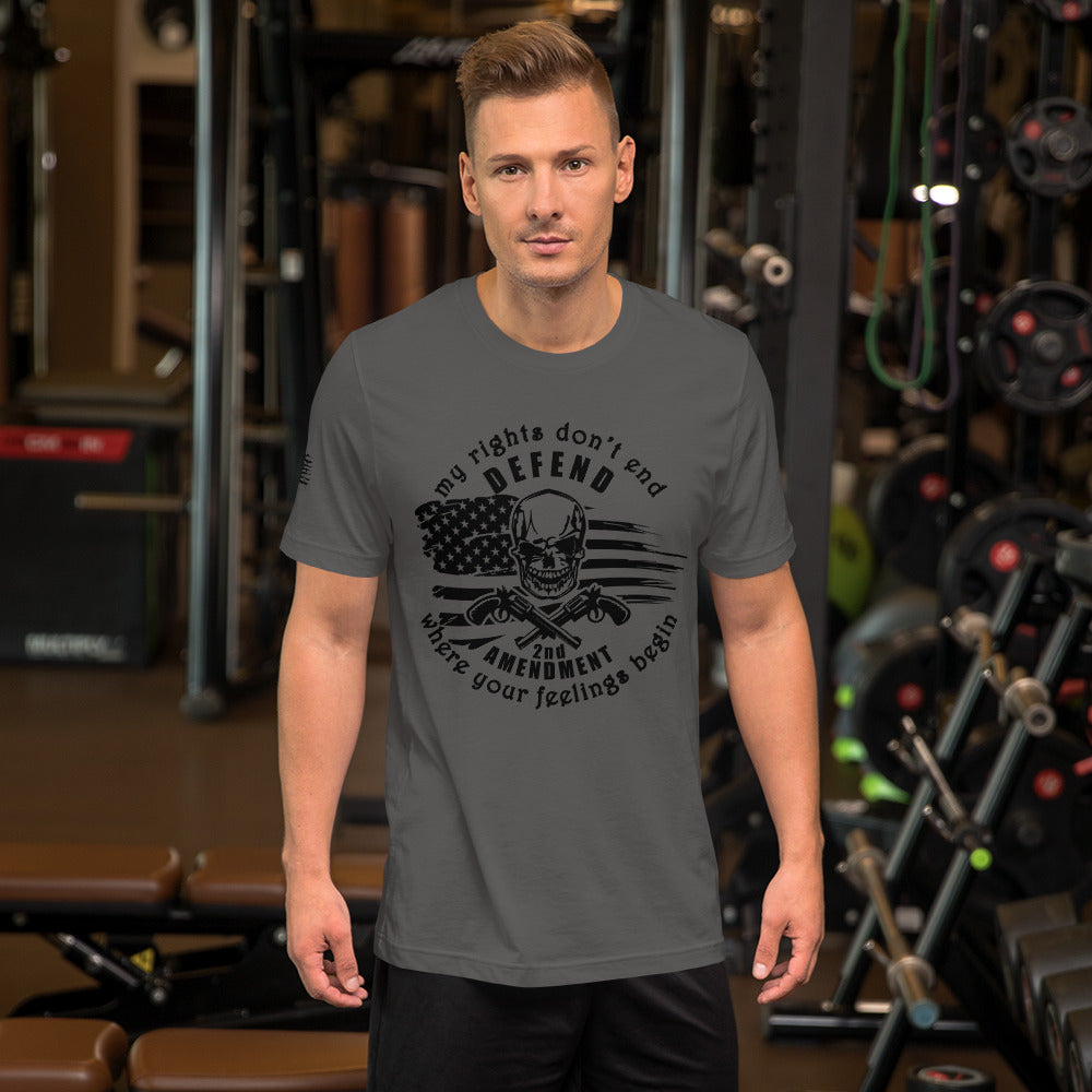 My Rights Don’t End 2nd Amendment Short-Sleeve Unisex T-Shirt