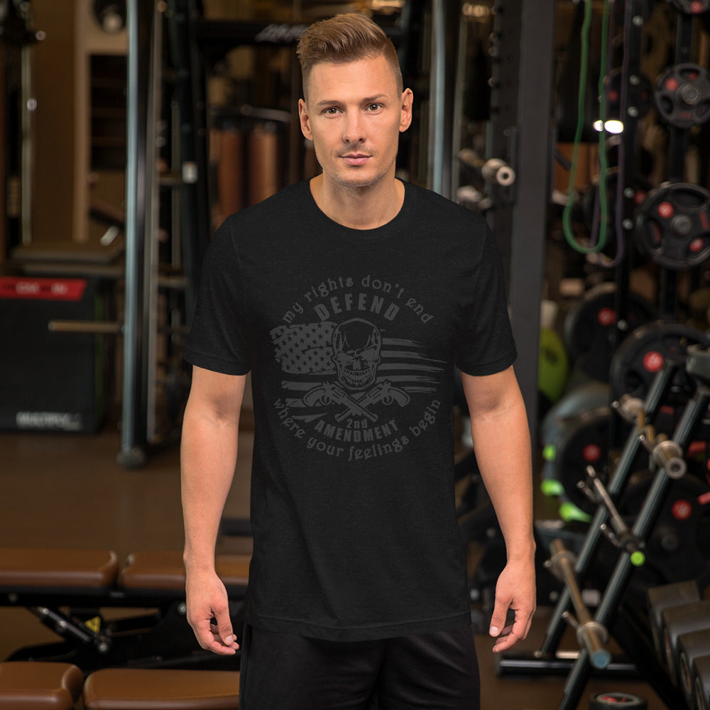 My Rights Don’t End 2nd Amendment Short-Sleeve Unisex T-Shirt
