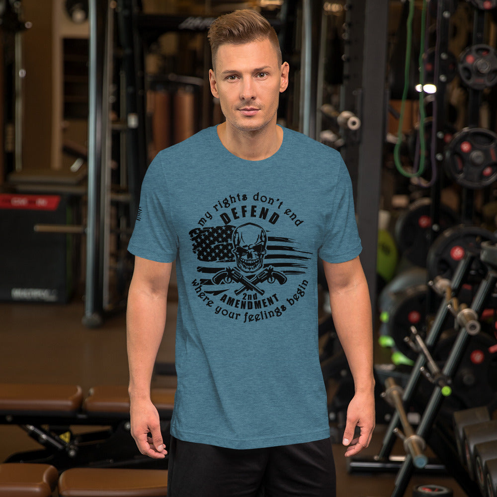 My Rights Don’t End 2nd Amendment Short-Sleeve Unisex T-Shirt