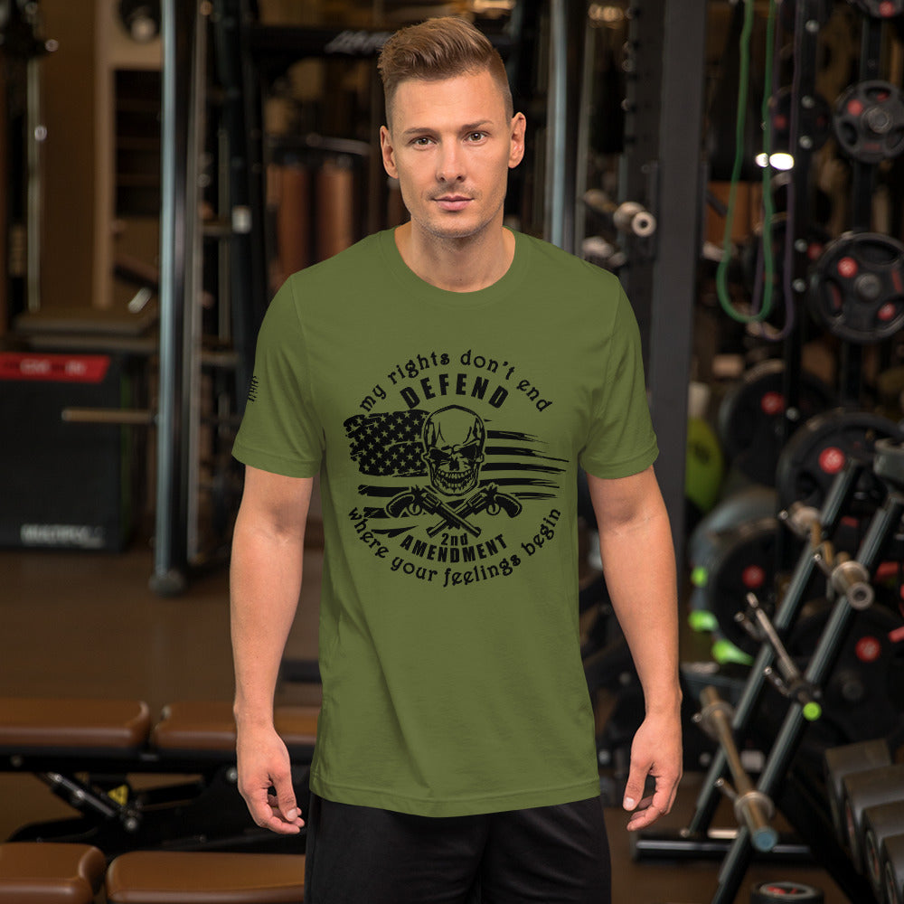 My Rights Don’t End 2nd Amendment Short-Sleeve Unisex T-Shirt